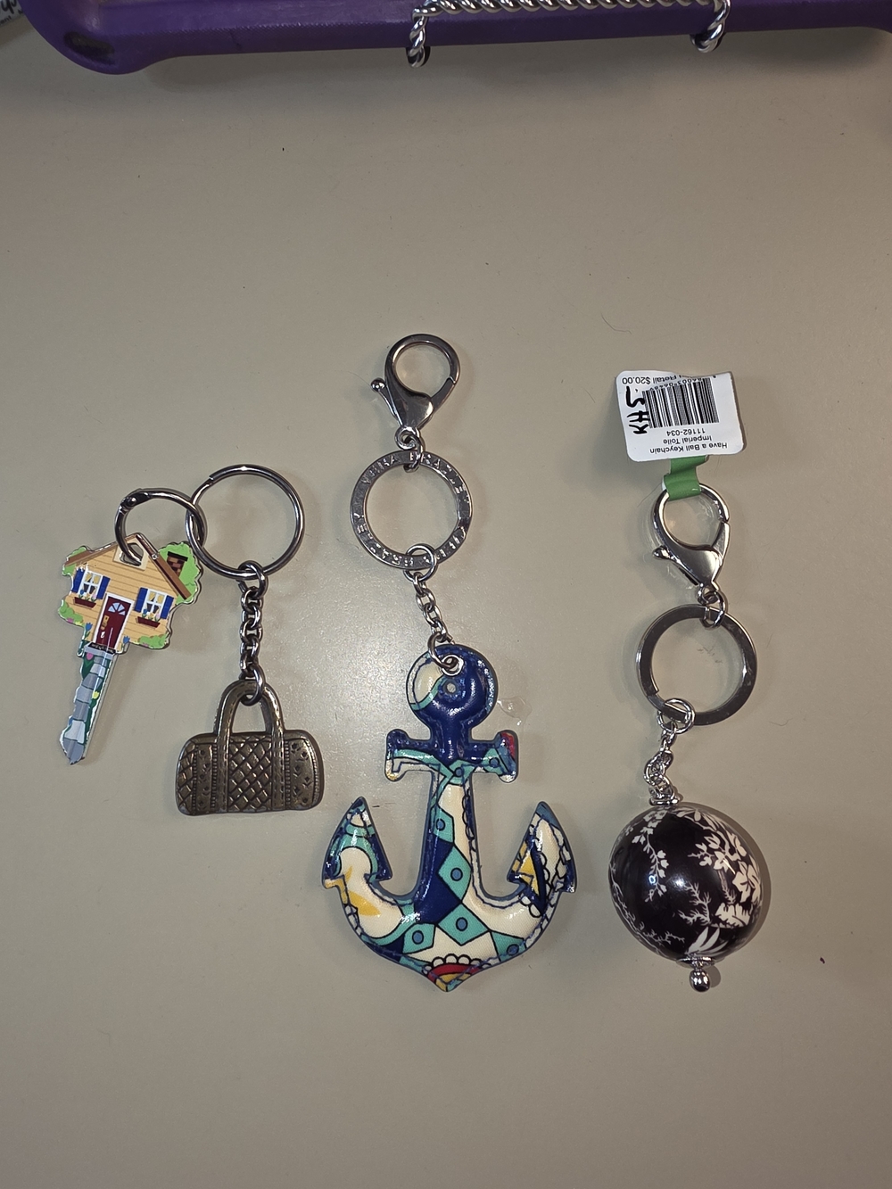Bundle Of 3 New Vera Bradley Keychains